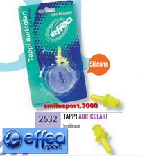 TAPPI ORECCHIE SILICONE EFFEA EAR PLUG DA PISCINA IN BLISTER AURICOLARI (2632)