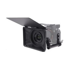 Mini Matte Box,Lightweight Matte Box 15mm Rod Support with Top Flag for DSLR ...