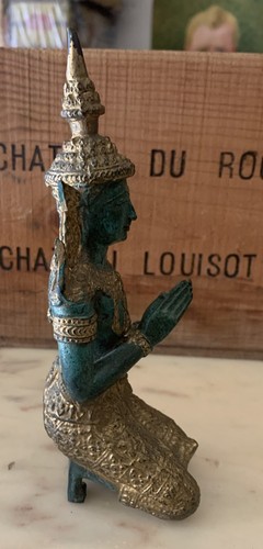 STATUETTA STATUA BRONZO THAILANDIA TEPPANOM THEPANOM XX SECOLO arte orientale - Picture 3 of 5
