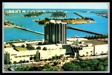 OMNI INTERNATIONAL HOTEL, Biscayne Boulevard MIAMI FLORIDA - Old Postcard G8