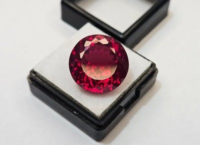Mozambique Red Colour 22-23Ct Ruby Round Cut Loose Certified Gemstone