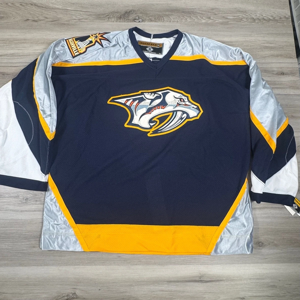 Sweat-shirt NHL Nashville Predators Homme - Taille 2XL - Jaune évasé - État Correct