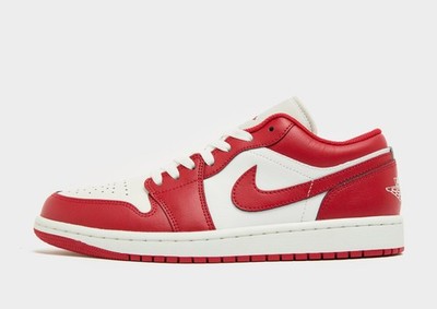 Authentic Air Jordan 1 Low  (Herren Größen: UK 8 & 9) Summit White / Varsity Red