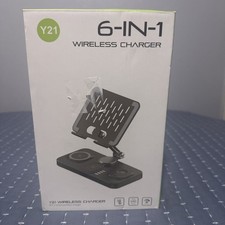 6In1 Wireless Charger Charging Station Dock For Apple Cable not included