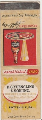 D.G Yuengling & Son-Beer-Pottsville-Pennsylvania-Pa-As Is-Wear
