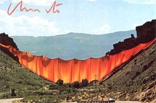ARTIST Christo autograph, art postcard signed