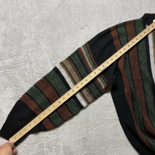 VTG Alan Stuart Sweater Mens Extra Large Black Coogi Style NOS NWT USA Made 80s - Picture 9 of 12