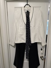 Le Suit Women's Black Two Button 2-Piece Pantsuit Size 18