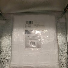 New Madison Park Quade White 72 inch Woven Clipped Shower Curtain MP70-6707