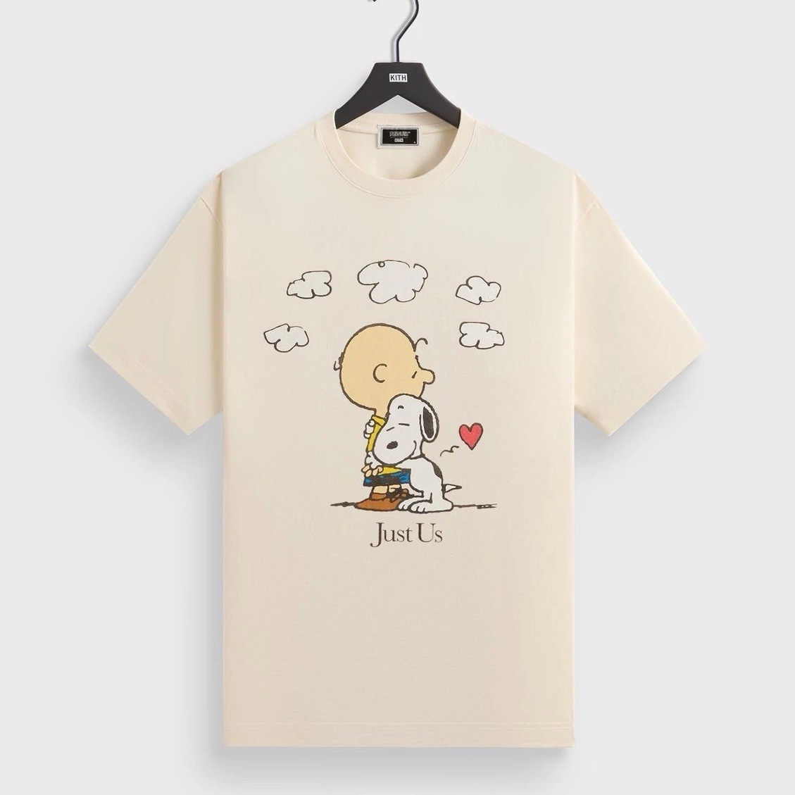 kith snoopy Tシャツ　XL Kith for Peanuts Charlie Brown Just Us Tee in Sandrift T-Shirt