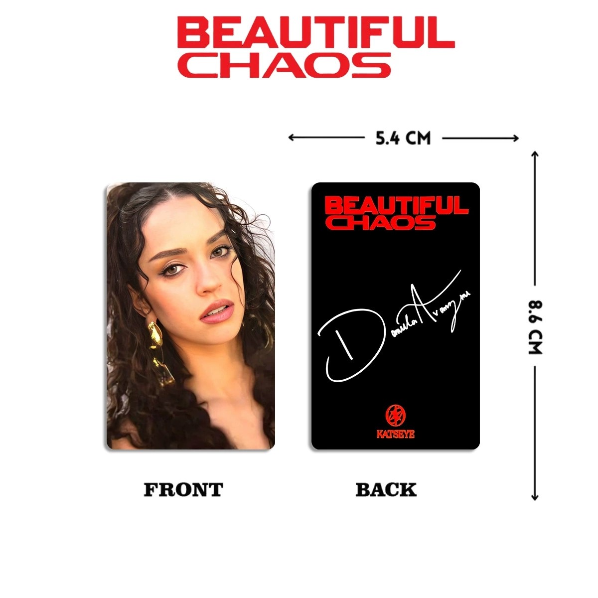 6pcs/set Kpop KATSEYE BEAUTIFUL CHAOS Self Made Photocard . Photo