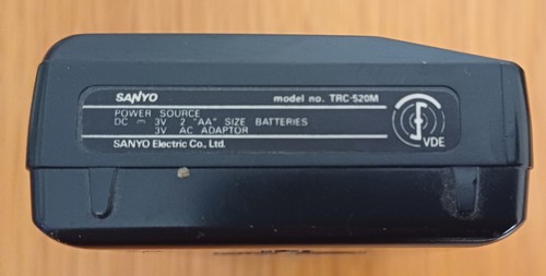 Sanyo Talk Book Micro Cassette TRC-520M Voice Recorder & case tested - Picture 5 of 8