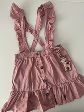 H&M - Latzrock / Rock - Volant - Rosa - gr. 110/116