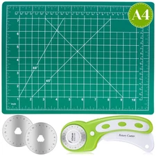 Rotary Cutter Set, Self Healing Sewing Mats Rotary Cutter and Mat 45mm Rotary...