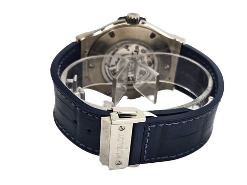 Hublot Classic-Fusion 511.NX.7170.LR - Schöne Titan Herrenuhr blue Sunburst! - Bild 5 von 10