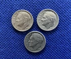 1946 Roosevelt Dimes Lot of Three 90% Silver Coins! Free Shipping!
