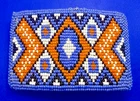 Native American Indian Tribal Art Pattern Handcrafted Beaded Belt Buckle