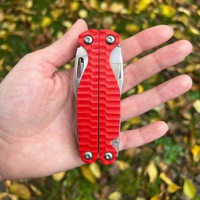 Custom scales for Leatherman G10 Micarta Red Charge Plus / TTI Grips