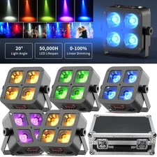 16PC Uplighting Wifi APP Wireless Rechargeable 4x25w RGBWA+UV LED Par Light