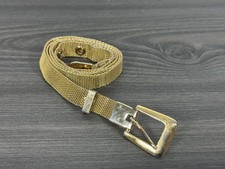 Vintage Gold Tone Mesh Belt with Gold Buckle Size M / L
