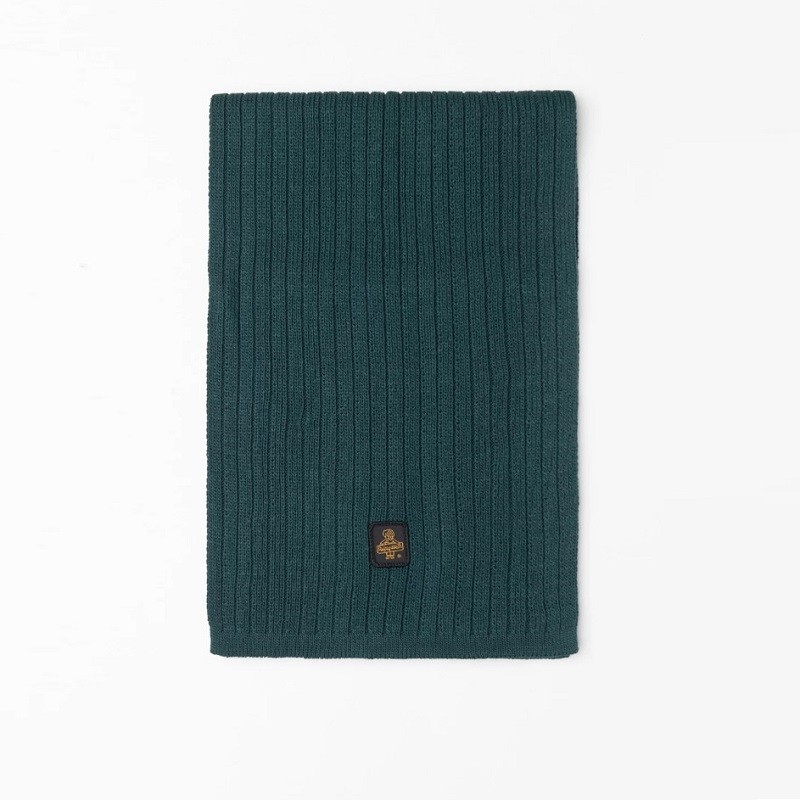RefrigiWear B11600 E03440 Ribbed Dakota Mustang Scarf Green With Patch L