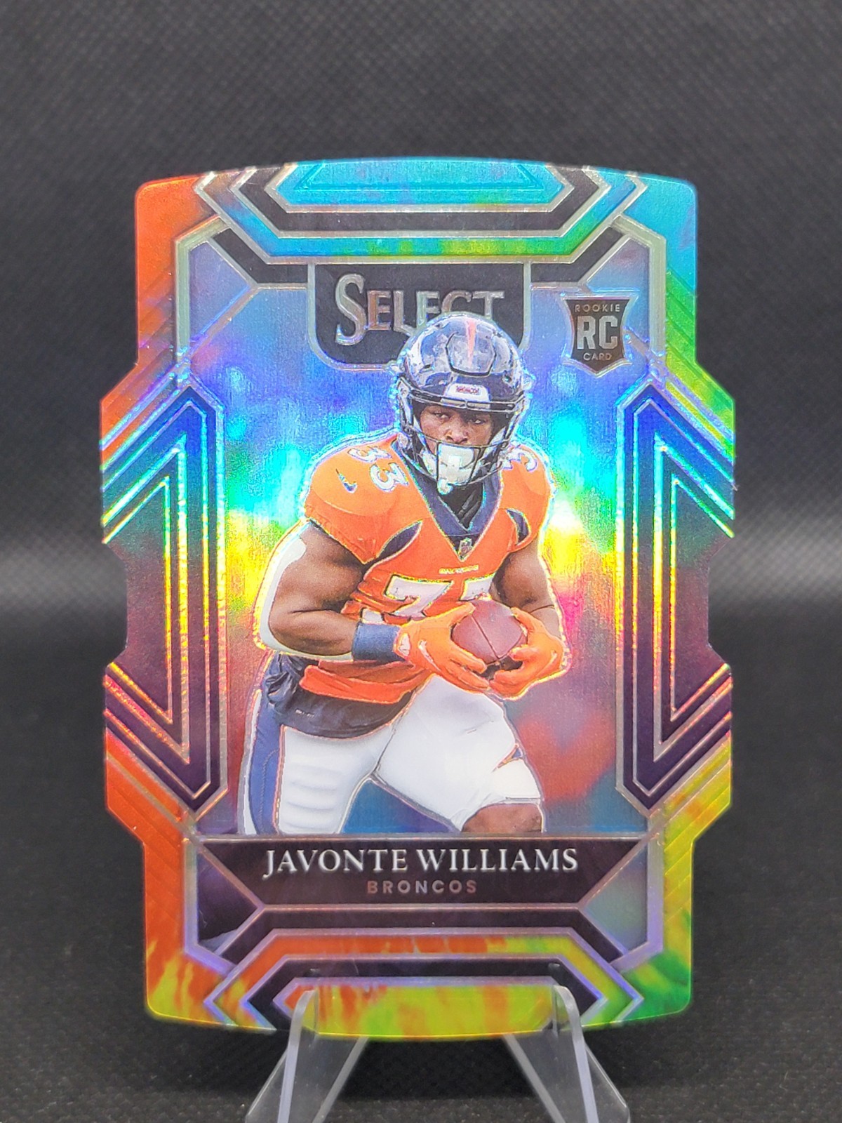 2021 Select JAVONTE WILLIAMS TIE DYE Prizm Die Cut /25 Club Level #257 BroncosRC