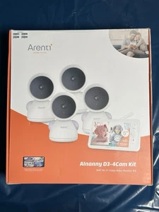 ARENTI Split-Screen Baby Monitor, 5" HD Video Baby Monitor with 4 Cameras