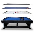 Billardtisch Pool Tisch CRUSH 7FT 2in1 mit Ping-Pong & Cymbergaj Set THUNDER ®