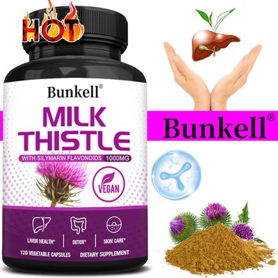 Milk Thistle 1000 mg - Healthy Liver System - Free Radical Balance - Antioxidant