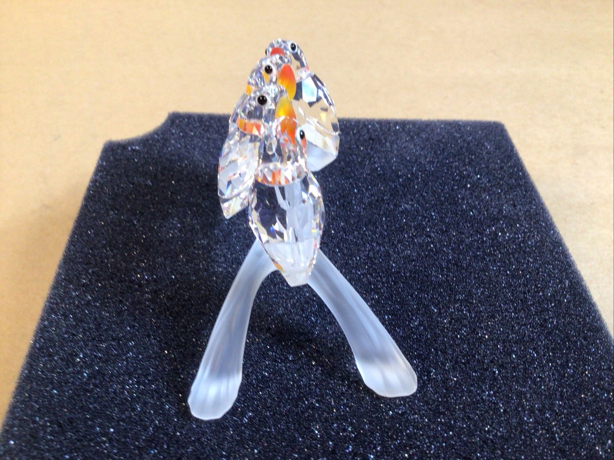 Swarovski Crystal Baby Lovebirds Figurine 199123 Made in Austria