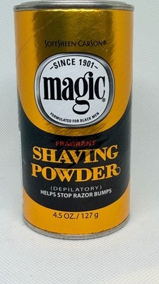 Magic Shaving Powder Fragrant Depilatory for Black Men - 4.5 oz Pack of 2!
