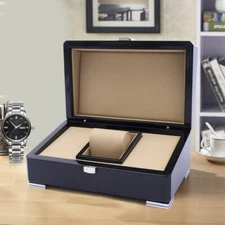 Luxury Single Wood Watch Box Gift Case Wristwatch Presentation Organizer Storage