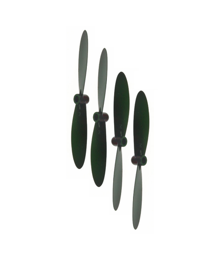 Hubsan X4 H107D 55mm Propellers Black and Red 2 Sets of 4 Each - Picture 2 of 5