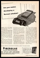 1945 Fiberglas Electrical Insulation Material Owens Corning Toledo Ohio Print Ad