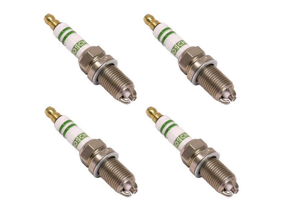 Set of 4 Spark Plug OEM BOSCH FR-7-KTC 7407 for Mercedes-Benz C230, SLK230