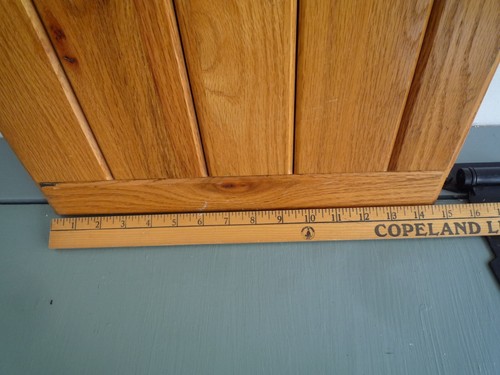 Solid Oak with Knots Cupboard Cabinet Panel Door 27.625" x 14.875" x .75" - Bild 3 von 12