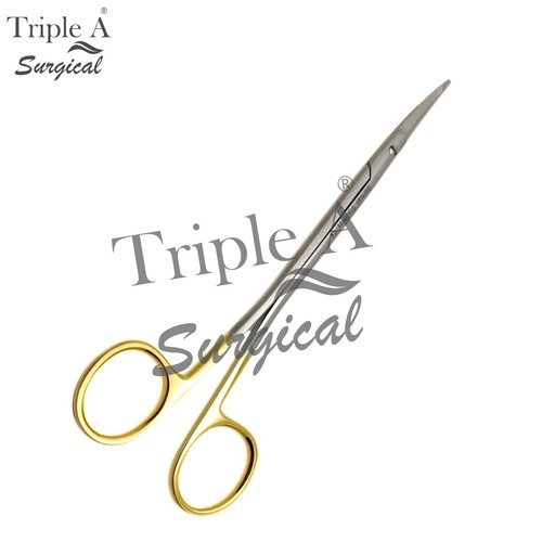 TC Gorney Freeman Scissors 7" Curved Flat Tip German Stainless Steel Custom Made - Picture 7 of 10