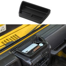 For Jeep Wrangler Tj 1997-2006 Dash Center Console Storage Box Tray Holder Black