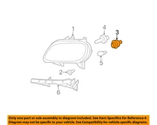 Chevrolet GM OEM 06-11 HHR-Headlight Headlamp Socket 15231500