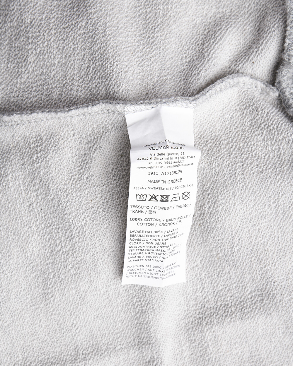 Moschino Underwear Sweatshirt Hoodie Man Grey A1713 8129 489 Sz L MAKE OFFER image 8