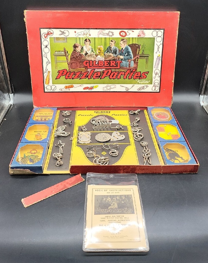 ジャネット デルファイトブルー メジャリング 4cup set 1930's Gilbert No.1033 Puzzle Parties 1940's Vintage RARE | eBay