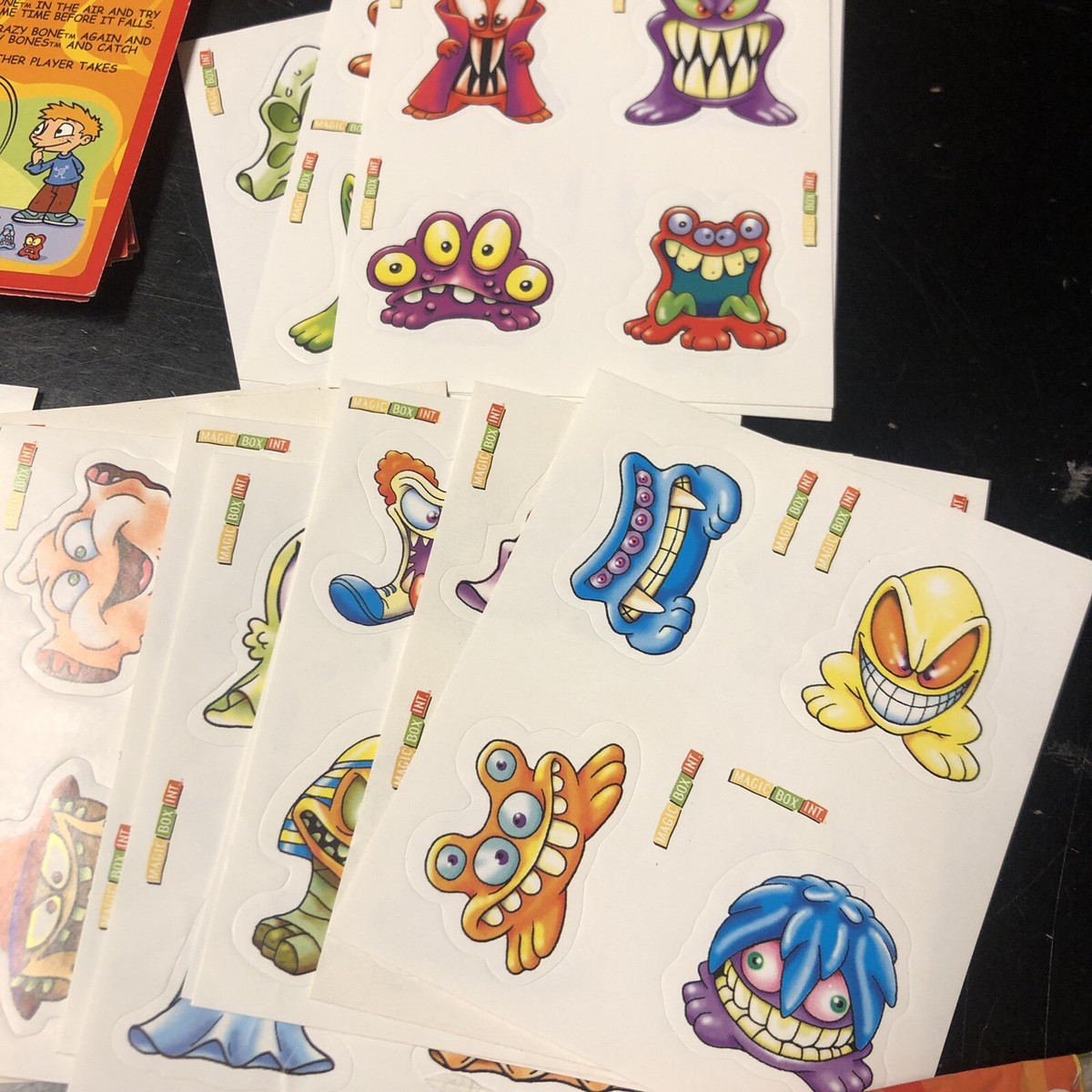 New Generation Gogos Crazy Bones Lot of Stickers Wrappers