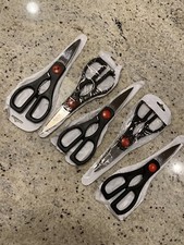 Lot Of 5 STAINLESS STEEL Premium Quality SCISSORS Jesco Crafts Scrapbooking Nice