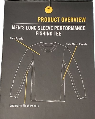 Realtree Aspect Mens Blue Riverdog Long Sleeve Performance Fishing Shirt Large - Picture 5 of 9