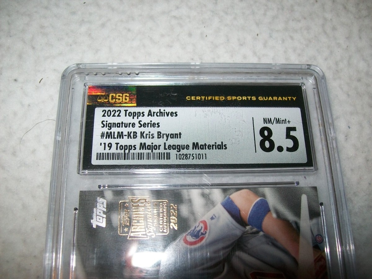 2022 TOPPS ARCHIVES 2019 KRIS BRYANT JERSEY AUTO SIGNED #D1/1
