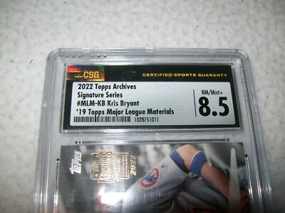 1of1 toppsarchivessignature2022クリスブライアント 2022 TOPPS ARCHIVES 2019 KRIS BRYANT JERSEY AUTO SIGNED #D1/1