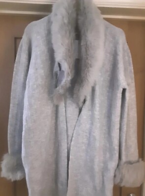 WOMEN'S MARKS & SPENCER GREY CARDIGAN /JACKET. SIZE UK 18