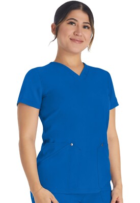 Dickies EDS NXT Scrubs V-Neck Top DK678 ROY Royal Free Shipping | eBay