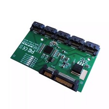 SATA Port Multiplier SATA 3.0 6Gbps 1 to 5 Splitter Ports HUB Expansion Card