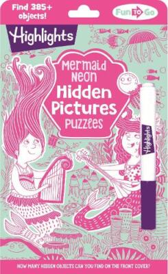 Mermaid Neon Hidden Pictures Puzzles (Paperback) Highlights Fun to Go